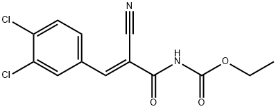 ethyl 2-cyano-3-(3,4-dichlorophenyl)acryloylcarbamate Structure