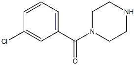 1-(3-chlorobenzoyl)piperazine Struktur