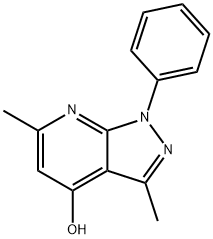 1H-Pyrazolo[3,4-b]pyridin-4-ol,3,6-dimethyl-1-phenyl- 结构式