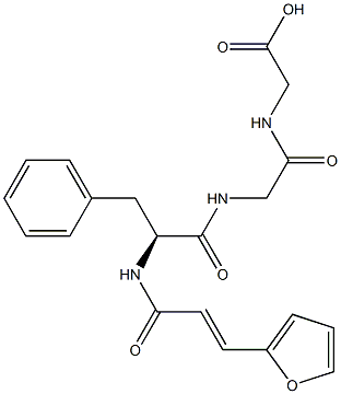 furylacryloylphenylalanylglycylglycine Structure