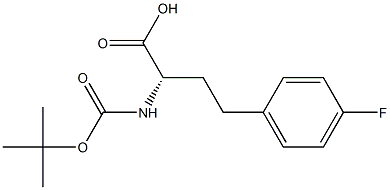 N-Boc-4-fluoro-(R)-homophenylalanine Structure