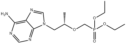 9-[(2S)-2-(diethoxyphosphorylmethoxy)propyl]purin-6-amine Structure