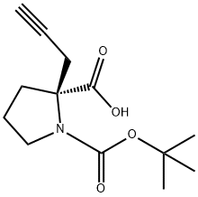 Boc-(R)-alpha-propynyl-proline Struktur