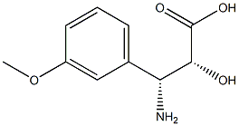 (2R,3R)-3-Amino-2-hydroxy-3-(3-methoxy-phenyl)-propionic     acid Struktur