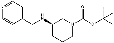 (R)-tert-Butyl 3-[(pyridin-4-ylmethyl)amino]piperidine-1-carboxylate Structure