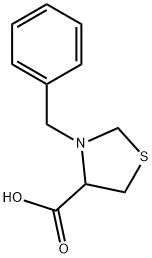 N-苄基-RS-噻唑烷-4-羧酸 结构式