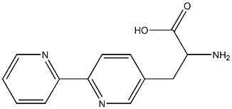 3-([2,2'-Bipyridin]-5-yl)-2-aminopropanoic acid Struktur