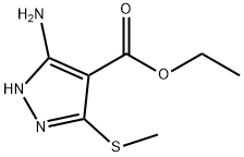 5-氨基-3-(甲硫基)-1H-吡唑-4-羧酸乙酯,1219817-46-5,结构式