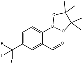2-Formyl-4-(trifluoromethyl)phenylboronic acid pinacol ester Struktur