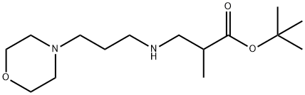 tert-butyl 2-methyl-3-{[3-(morpholin-4-yl)propyl]amino}propanoate Structure