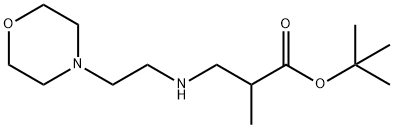tert-butyl 2-methyl-3-{[2-(morpholin-4-yl)ethyl]amino}propanoate,1221341-87-2,结构式