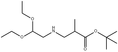tert-butyl 3-[(2,2-diethoxyethyl)amino]-2-methylpropanoate, 1221341-98-5, 结构式