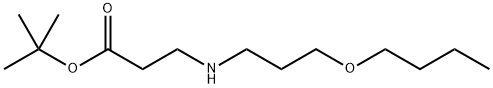 tert-butyl 3-[(3-butoxypropyl)amino]propanoate, 1221342-29-5, 结构式