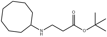 tert-butyl 3-(cyclooctylamino)propanoate Structure