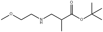 tert-butyl 3-[(2-methoxyethyl)amino]-2-methylpropanoate Struktur