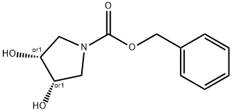 benzyl-CIS-3,4-dihydroxypyrrolidine-1-carboxylate Structure