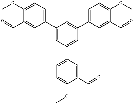 1,3,5-Tris(4-methoxy-5-formylphenyl)benzene Struktur
