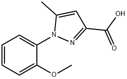 1-(2-Methoxyphenyl)-5-methyl-1H-pyrazole-3-carboxylic acid Struktur