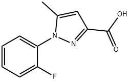 1-(2-Fluorophenyl)-5-methyl-1H-pyrazole-3-carboxylic acid Struktur