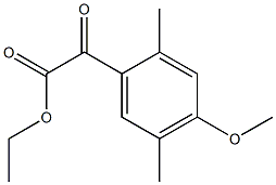 (4-Methoxy-2,5-dimethylphenyl)oxo-acetic acid ethyl ester Structure