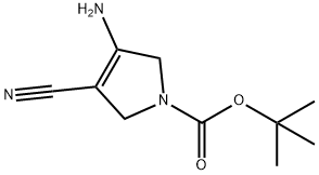 TERT-BUTYL 3-AMINO-4-CYANO-2,5-DIHYDRO-1H-PYRROLE-1-CARBOXYLATE Structure