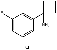 1-(3-fluorophenyl)cyclobutanamine hydrochloride Structure