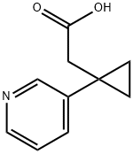 (1-Pyridin-3-yl-cyclopropyl)-acetic acid Structure