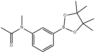 N-甲基-N-(3-(4,4,5,5-四甲基-1,3,2-二噁硼戊环-2-基)苯基)醋胺石,1231257-90-1,结构式