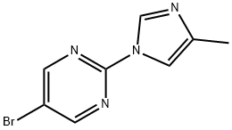 5-bromo-2-(4-methylimidazol-1-yl)pyrimidine Structure