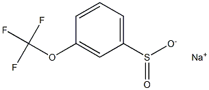 sodium:3-(trifluoromethoxy)benzenesulfinate 结构式