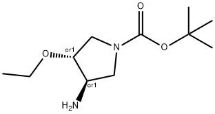(3R,4R)-3-氨基-4-乙氧基吡咯烷-1-羧酸叔丁酯,1233518-23-4,结构式