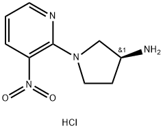 (S)-1-(3-Nitropyridin-2-yl)pyrrolidin-3-amine hydrochloride|1233860-07-5