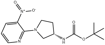 (S)-tert-Butyl 1-(3-nitropyridin-2-yl)pyrrolidin-3-ylcarbamate Structure