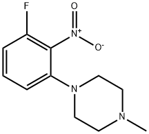 1-(3-Fluoro-2-nitrophenyl)-4-methylpiperazine Structure