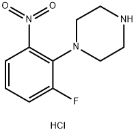 1-(2-Fluoro-6-nitrophenyl)piperazine hydrochloride Structure