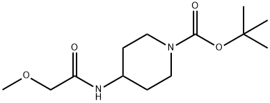 tert-Butyl 4-(2-methoxyacetamido)piperidine-1-carboxylate Structure