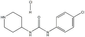 1-(4-Chlorophenyl)-3-(piperidin-4-yl)urea hydrochloride Structure