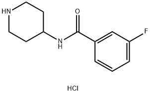 3-Fluoro-N-(piperidine-4-yl)benzamide hydrochloride|1233955-48-0