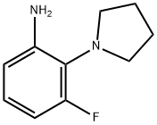 3-Fluoro-2-(pyrrolidin-1-yl)aniline Structure