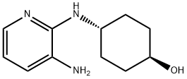 (1R*,4R*)-4-(3-Aminopyridin-2-ylamino)cyclohexanol Structure