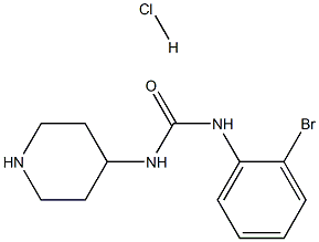1-(2-Bromophenyl)-3-(piperidin-4-yl)ureahydrochloride Structure