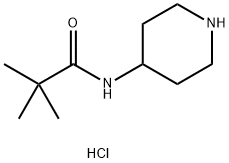N-(piperidine-4-yl)pivalamide hydrochloride Structure