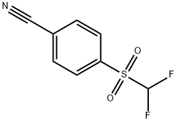 4-(Difluoro-methanesulfonyl)-benzonitrile, 1236079-27-8, 结构式