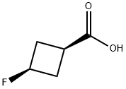 顺式-3-氟环丁烷羧酸, 123812-78-2, 结构式