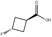 反-3-氟环丁烷-1-羧酸,123812-79-3,结构式