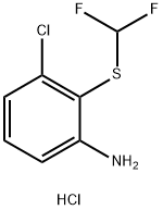 3-chloro-2-(difluoromethylsulfanyl)aniline:hydrochloride Struktur
