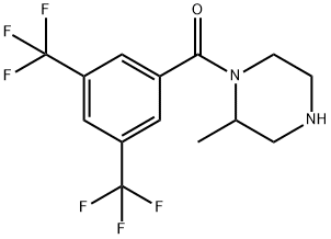 1-[3,5-bis(trifluoromethyl)benzoyl]-2-methylpiperazine, 1240566-69-1, 结构式