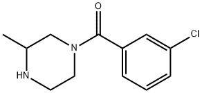 1-(3-chlorobenzoyl)-3-methylpiperazine, 1240574-66-6, 结构式