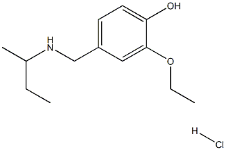 4-{[(butan-2-yl)amino]methyl}-2-ethoxyphenol hydrochloride,1240578-22-6,结构式