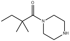 2,2-dimethyl-1-(piperazin-1-yl)butan-1-one, 1240581-28-5, 结构式